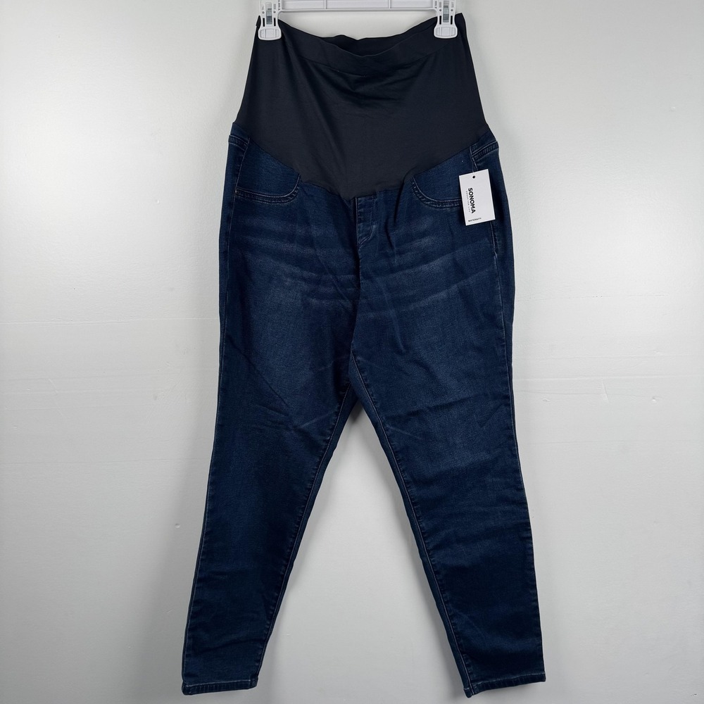 Sonoma Maternity Jegging Womens 18-MAT (34x28) Full Coverage Belly Band Jeans